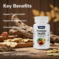 BSYS Prostate Health Capsules Urinary & Bladder Wellness Support Anti-Inflammatory Balance Antioxidant Protection Immune Health Aid Men's Prostate Care Formula