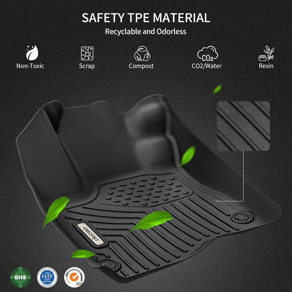 Floor Mats Fit for Honda Civic 2022-2026 / Acura Integra 2023-2025,All Weather Custom Fit Heavy Duty Floor Liners 1St & 2Nd Row Set (Not for Coupe Models)